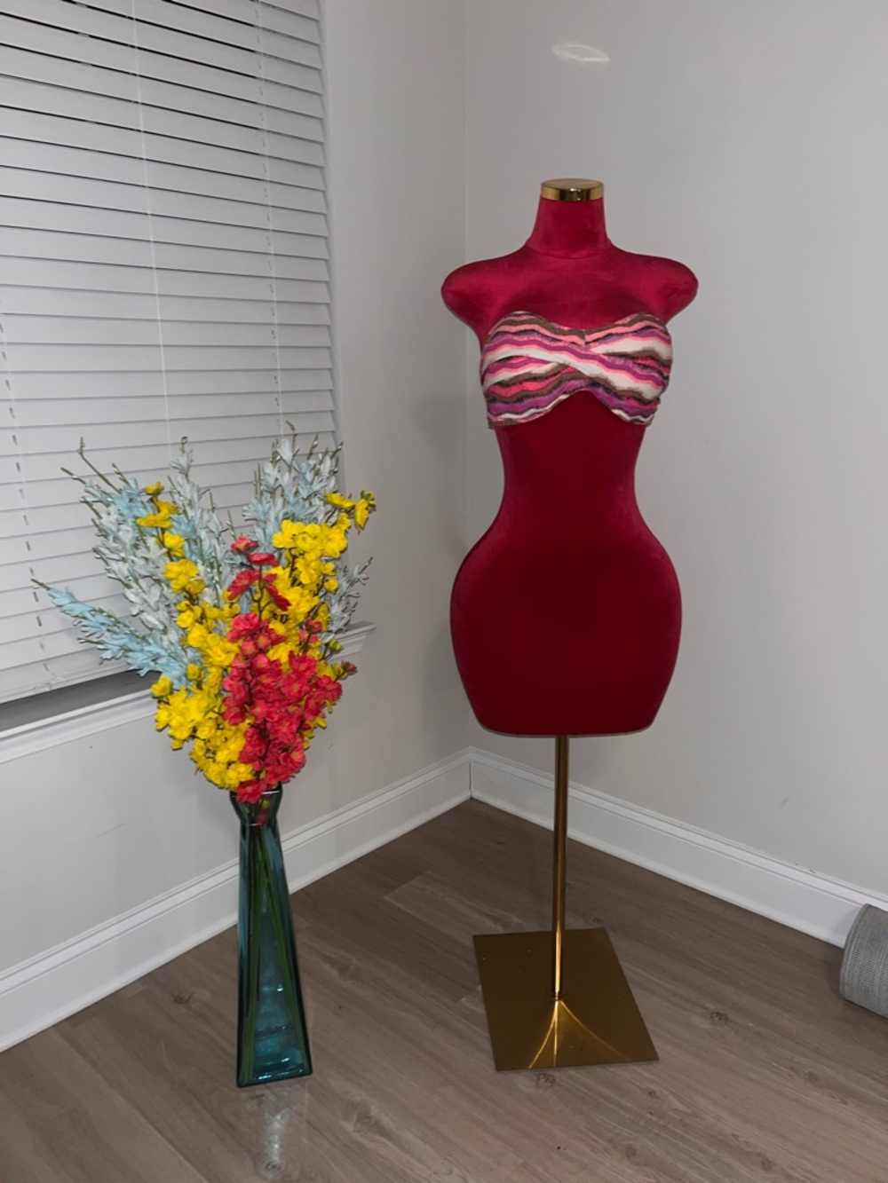 Multicolor strapless Bathing Suit 👙 Top